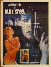 s139 BLUE STEEL Pakistani movie poster '90 Jamie Lee Curtis