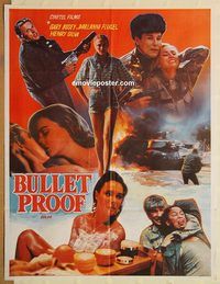 s160 BULLETPROOF Pakistani movie poster '88 Gary Busey, Fluegel