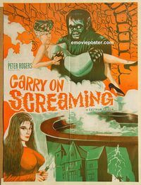 s176 CARRY ON SCREAMING style B Pakistani movie poster '66 English sex!