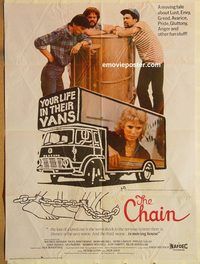 s184 CHAIN Pakistani movie poster '84 Nigel Hawthorne, Denham