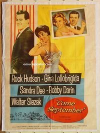 s213 COME SEPTEMBER Pakistani movie poster '61 Sandra Dee, Hudson