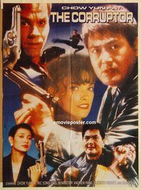 s228 CORRUPTOR Pakistani movie poster '99 Chow Yun-Fat, Wahlberg