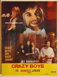 s231 CRAZY BOYS VS DRACULA JUNIOR Pakistani movie poster '70s horror!