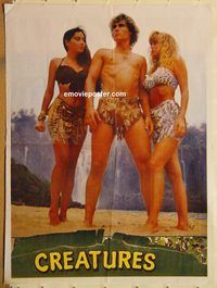 s233 CREATURES Pakistani movie poster '80s sexy babes!
