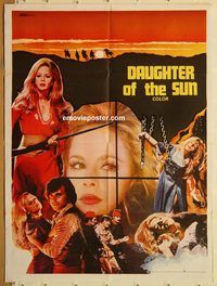 s260 DAUGHTER OF THE SUN Pakistani movie poster '62 Herschell Lewis