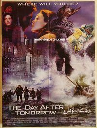 s263 DAY AFTER TOMORROW Pakistani movie poster '04 Quaid, Gyllenhaal