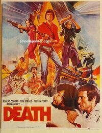 t093 SUDDEN DEATH Pakistani movie poster '75 Conrad, Stroud