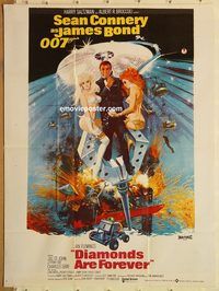s293 DIAMONDS ARE FOREVER Pakistani movie poster '71 Sean Connery