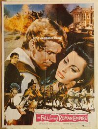 s372 FALL OF THE ROMAN EMPIRE Pakistani movie poster '64 Sophia Loren