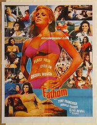 s380 FATHOM style A Pakistani movie poster '67 sexy Raquel Welch!