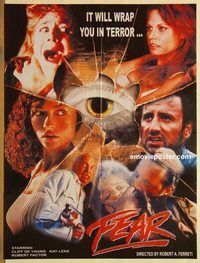 s382 FEAR Pakistani movie poster '88 Kay Lenz, Frank Stallone