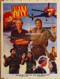 s388 FIFTY FIFTY style A Pakistani movie poster '92 Peter Weller