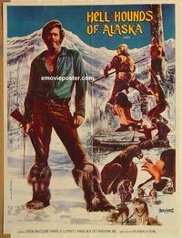 s505 HELLHOUNDS OF ALASKA Pakistani movie poster '73 Doug McClure