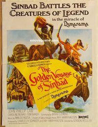 s464 GOLDEN VOYAGE OF SINBAD Pakistani movie poster '73 Harryhausen