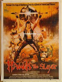 s499 HAWK THE SLAYER Pakistani movie poster '80 Jack Palance, Terry