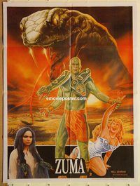 t272 ZUMA 2 HELL SERPENT #2 Pakistani movie poster '87 Max Laurel