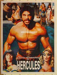 s511 HERCULES style A Pakistani movie poster '83 Lou Ferrigno