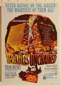 s516 HERCULES UNCHAINED style A Pakistani movie poster '60 Steve Reeves