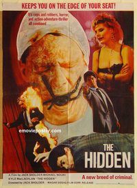 s521 HIDDEN Pakistani movie poster '87 Kyle MacLachlan, Michael Nouri