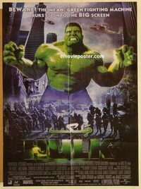 s544 HULK Pakistani movie poster '03 Ang Lee, Eric Bana, Stan Lee