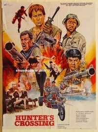 s552 HUNTER'S CROSSING Pakistani movie poster '83 Richard Harrison