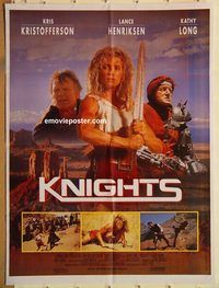s633 KNIGHTS Pakistani movie poster '93 Henriksen, sexy Kathy Long