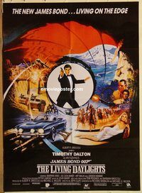 s680 LIVING DAYLIGHTS Pakistani movie poster '86 Dalton as James Bond