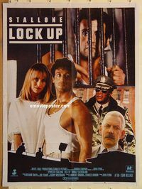 s683 LOCK UP Pakistani movie poster '89 Sylvester Stallone in prison!