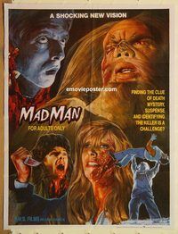s701 MADMAN style A Pakistani movie poster '81 classic image!