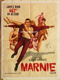 s732 MARNIE style B Pakistani movie poster '64 Sean Connery, Hitchcock