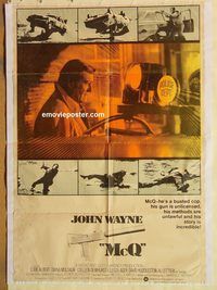 s745 McQ Pakistani movie poster '74 John Sturges, John Wayne, Albert