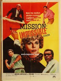 s770 MISSION IMPOSSIBLE VS THE MOB Pakistani movie poster '68 Graves
