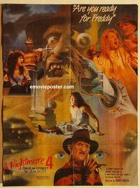 s811 NIGHTMARE ON ELM STREET 4 Pakistani movie poster '88 Englund