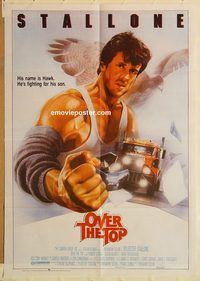 s852 OVER THE TOP Pakistani movie poster '87 Sylvester Stallone