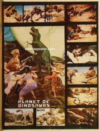 s866 PLANET OF THE DINOSAURS Pakistani movie poster '78 sci-fi!