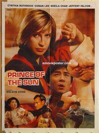 s887 PRINCE OF THE SUN Pakistani movie poster '90 Cynthia Rothrock