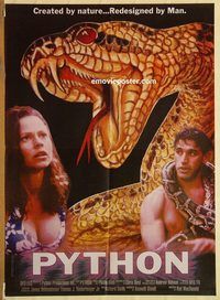 s901 PYTHON Pakistani movie poster '00 sixty-foot snake horror!