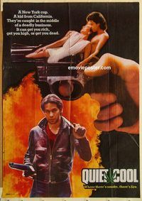 s902 QUIET COOL Pakistani movie poster '86 James Redmar, police!