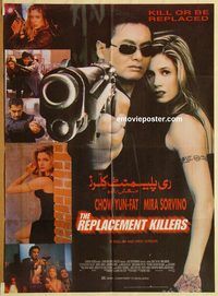 s925 REPLACEMENT KILLERS Pakistani movie poster '98 Chow Yun-Fat