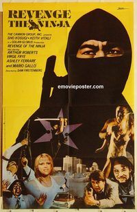 s938 REVENGE OF THE NINJA Pakistani movie poster '83 martial arts