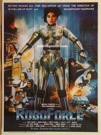 s948 ROBOFORCE #2 Pakistani movie poster '88 killer robots, sci-fi!