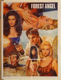 s966 SAMOA QUEEN OF THE JUNGLE Pakistani movie poster '68 sexy girls!