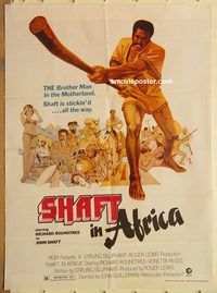t002 SHAFT IN AFRICA Pakistani movie poster '73 Richard Roundtree