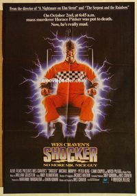 t014 SHOCKER Pakistani movie poster '89 Wes Craven, Michael Murphy
