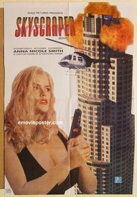 t039 SKYSCRAPER Pakistani movie poster '97 Anna Nicole Smith!