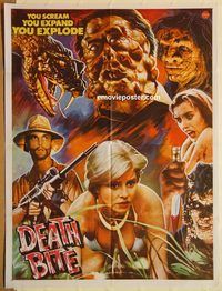 t055 SPASMS Pakistani movie poster '83 Peter Fonda, wild horror!