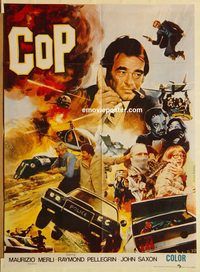 t059 SPECIAL COP IN ACTION Pakistani movie poster '76 John Saxon