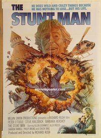 t092 STUNT MAN Pakistani movie poster '80 Peter O'Toole, Railsback