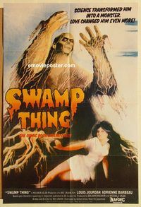 t109 SWAMP THING Pakistani movie poster '82 Wes Craven, Barbeau