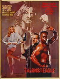 t119 TALONS OF EAGLES Pakistani movie poster '92 Billy Blanks